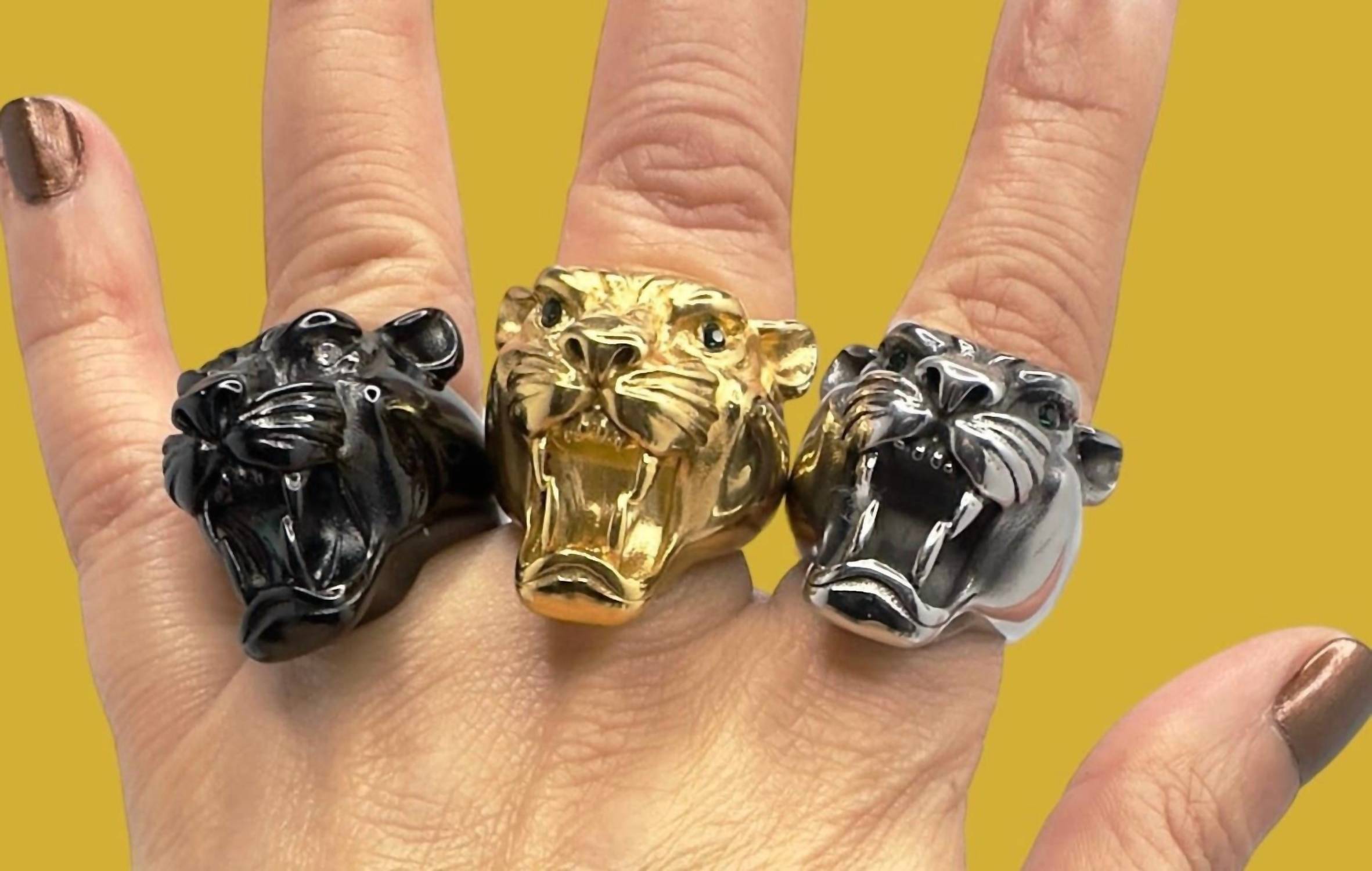 Jagged Halo Jewelry - Unisex Maximus Panther Ring