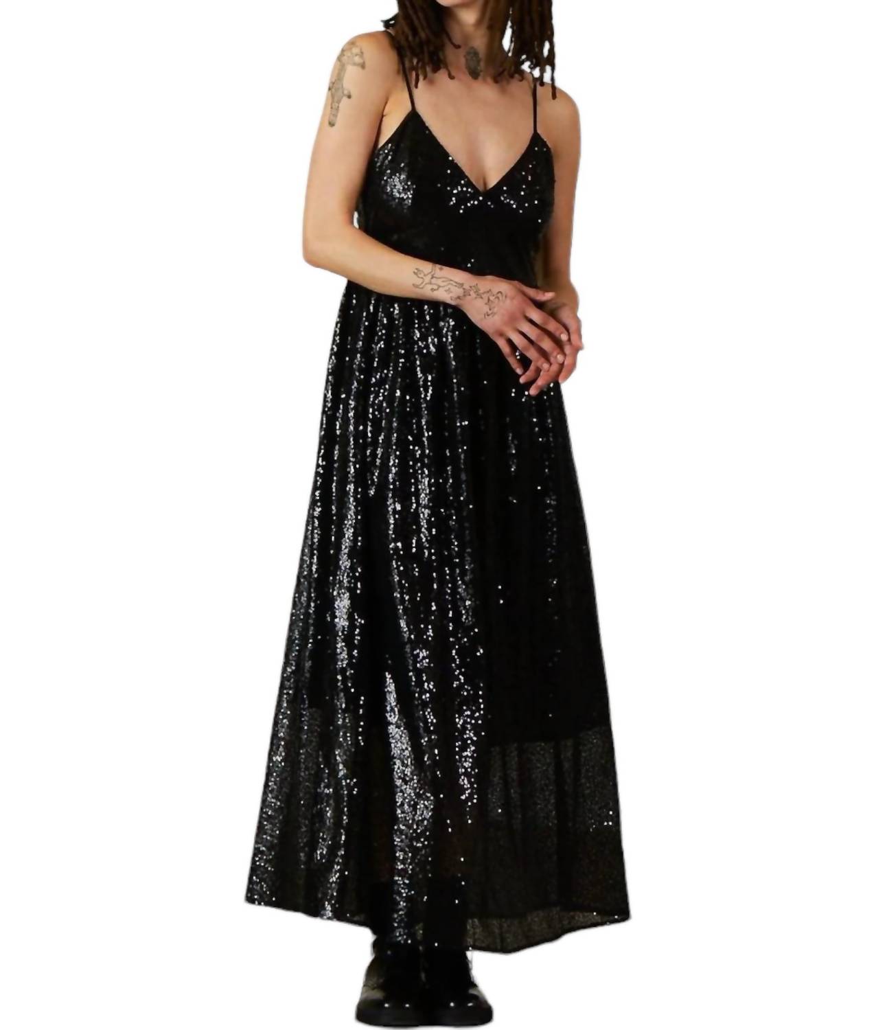 Ali Golden - Tie Back Maxi Dress