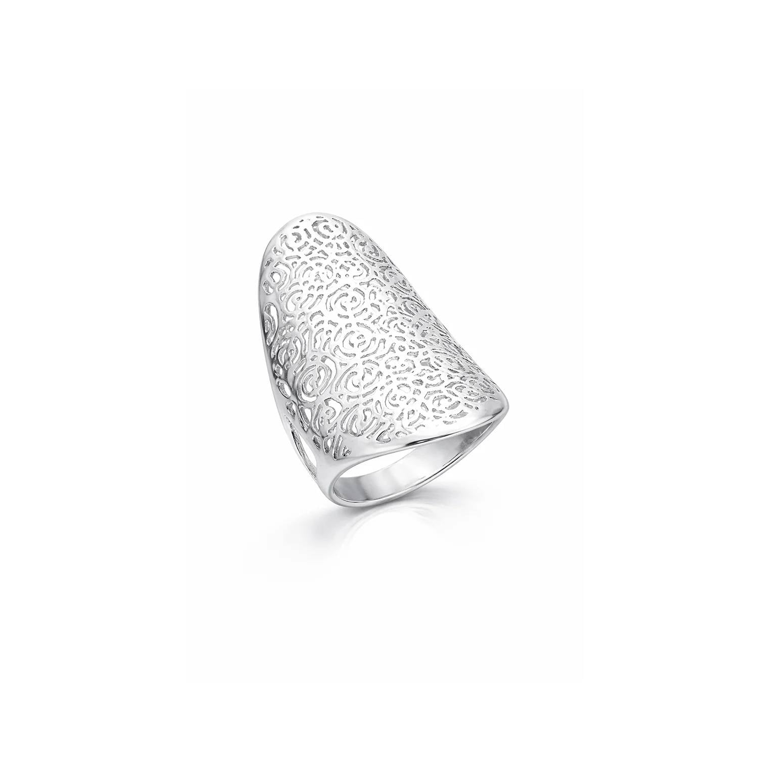 Gold & Honey - Women's Longline Floral Ring