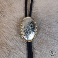 M&F Western - Women's Curmine Oval Rope Edge Bolo
