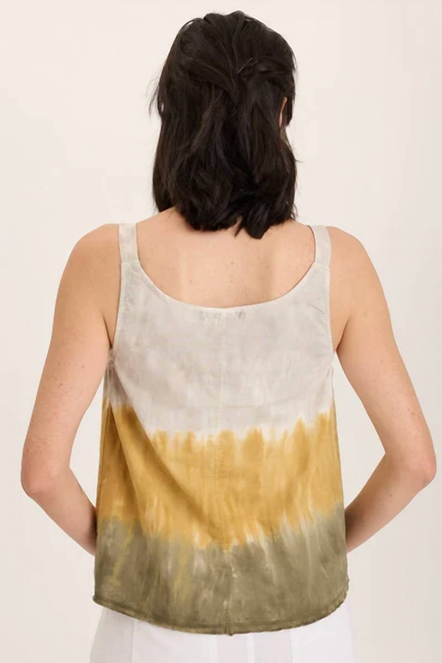Xcvi - Shawnie Linen Billowy Pintuck Tank Top