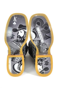 Tin Haul - Men's King Of Clubs Patchwork Boot