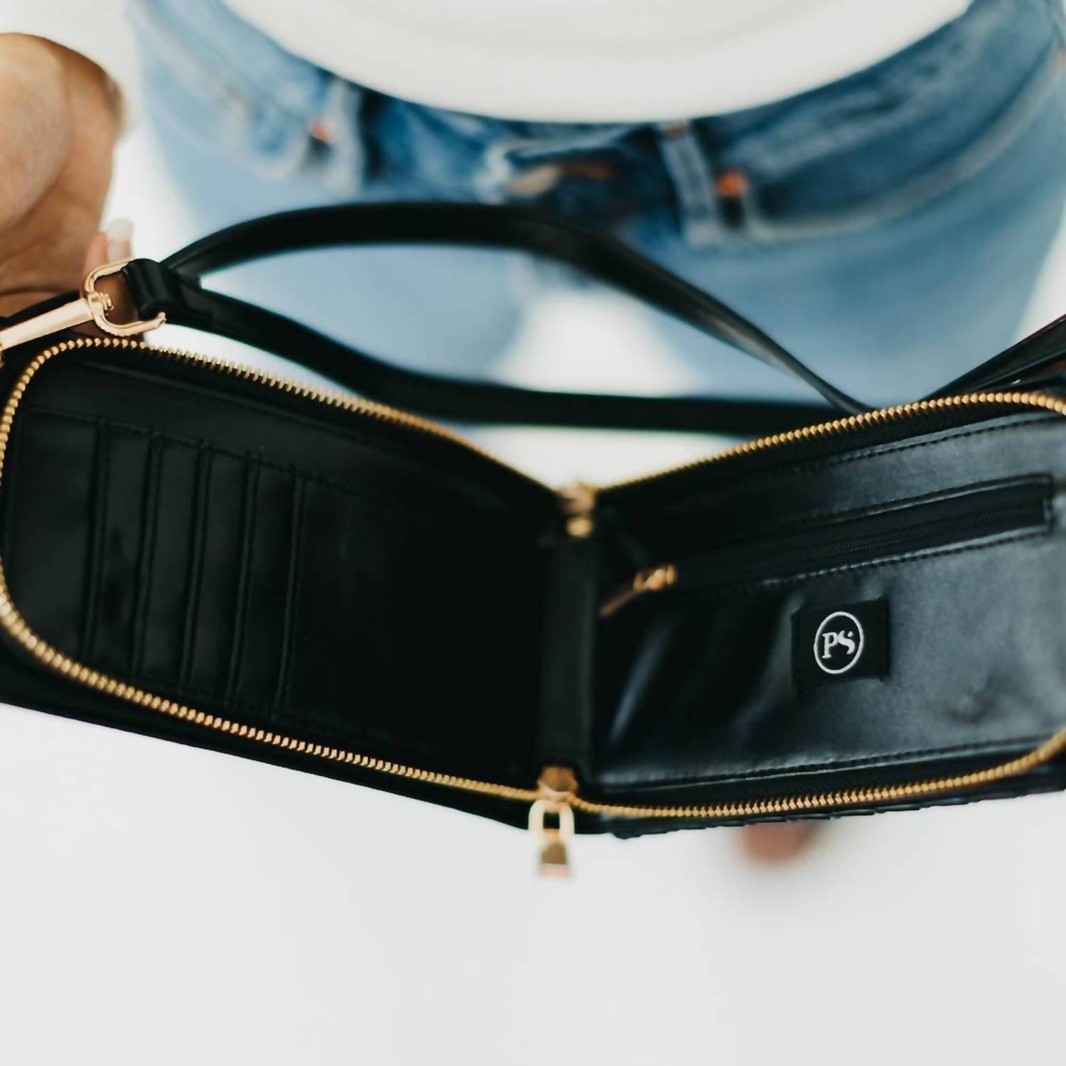 Pretty Simple - Woven Double Duty Phone Crossbody Bag