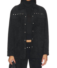 Amanda Uprichard Nirvana Jacket in black - women's jacket