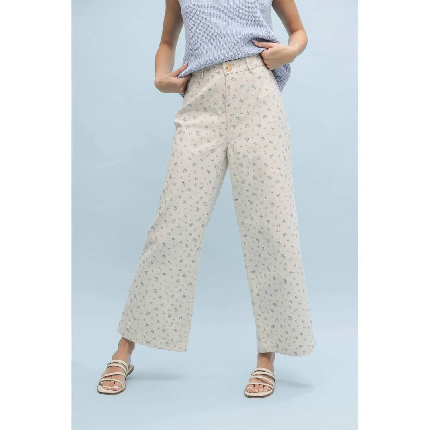 Wishlist - Women's Lulu Floral Print Wide Leg Pants