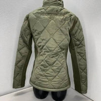 PS of Sweden Women's Gina Quilted Full Zip Jacket in moss green - women's jacket - alternate view