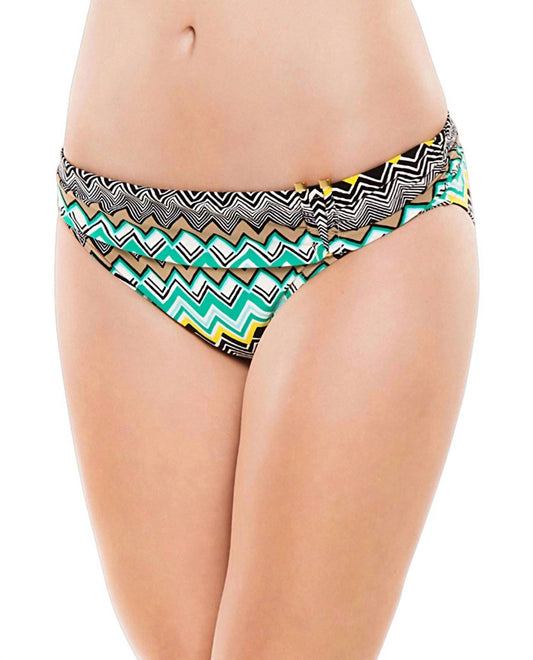 La Blanca - Chevron Shirred Band Hipster Swim Bottom