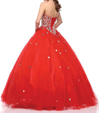 Karishma Creations - Beaded Mirror-work Bodice Ball Gown