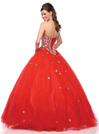 Karishma Creations - Beaded Mirror-work Bodice Ball Gown