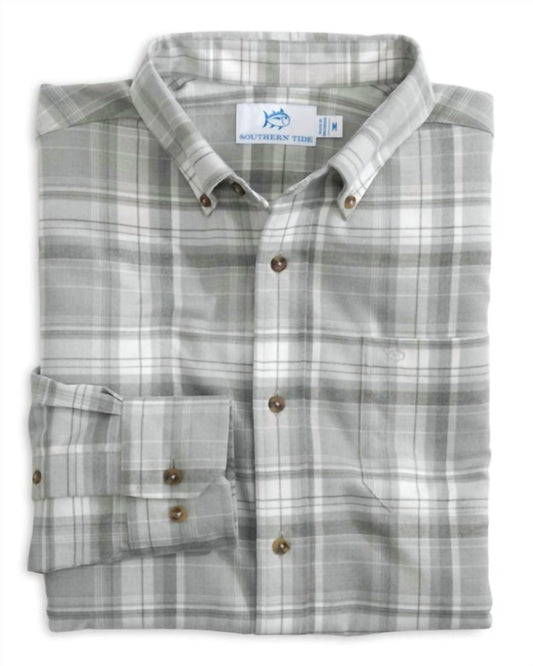 Southern Tide - Flannel Intercoastal Avondale Plaid Heather Sportshirt