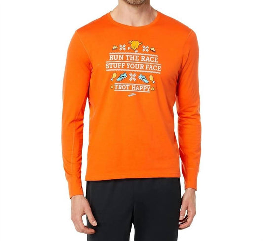 Brooks - MEN'S DISTANCE GRAPHIC LONG SLEEVE SHIRT