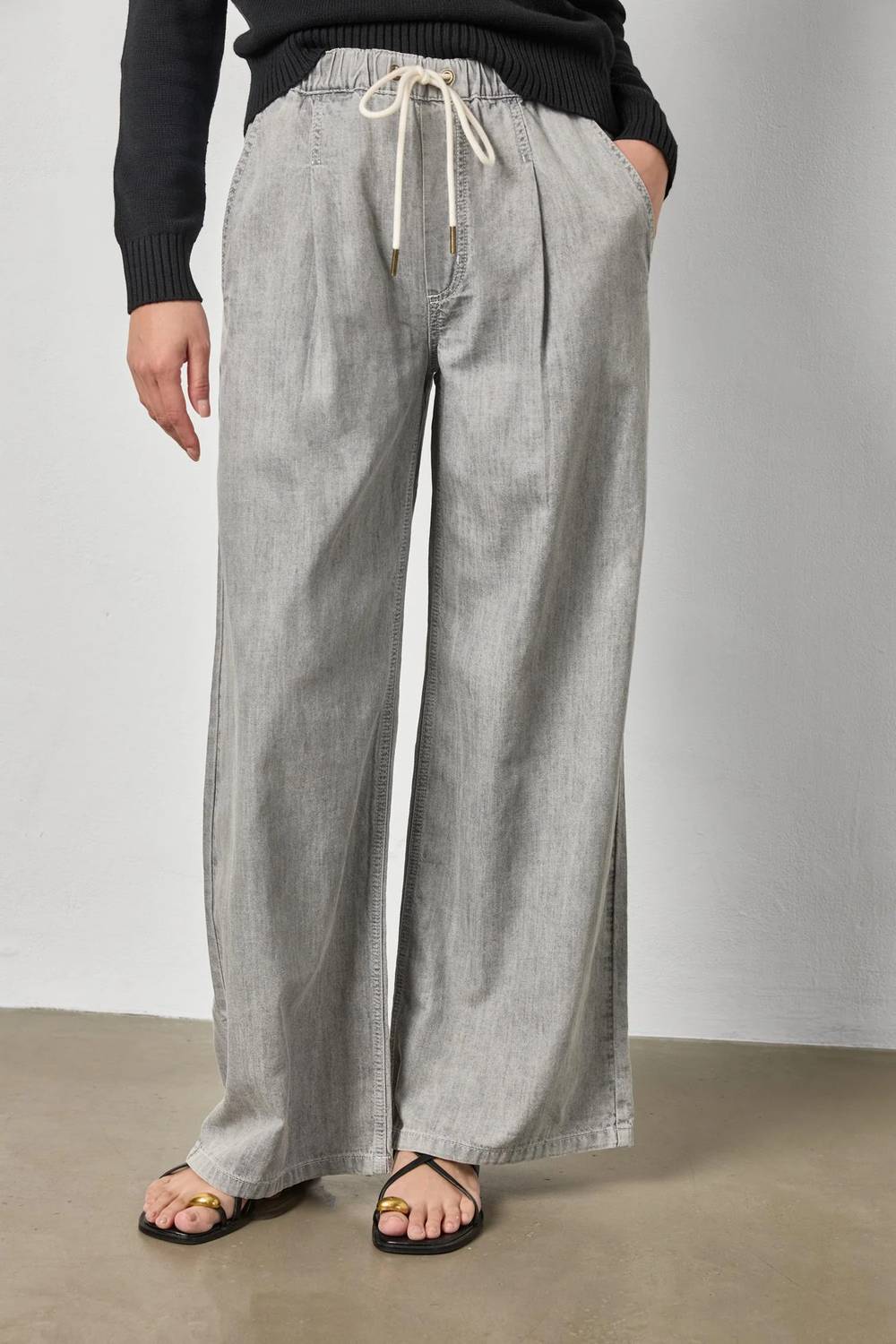 Lilla P - Drawstring Denim Pant