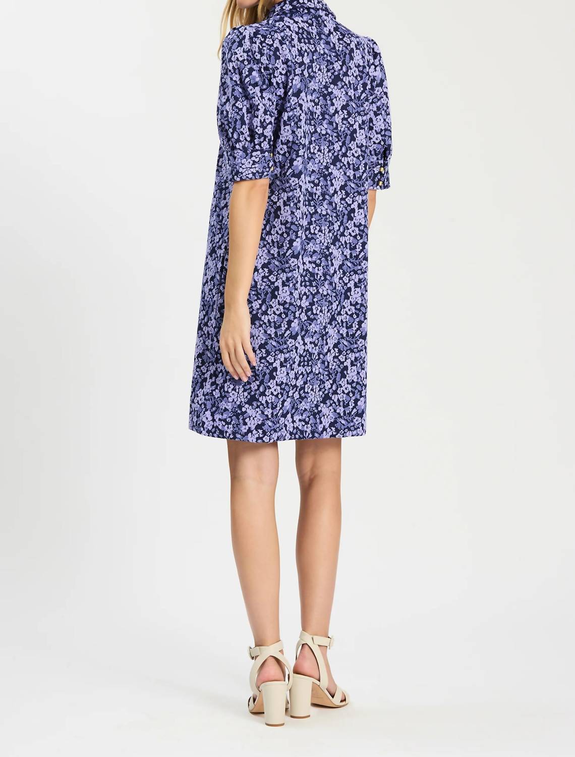 Tyler Boe Alicia Knit Dress in cherry blossoms - women's dress - detail view