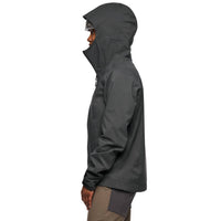 Black Diamond Highline Stretch Shell Jacket in anthracite - women's jacket - alternate view