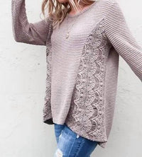 And The Why - Waffle Side Lace Top - Plus