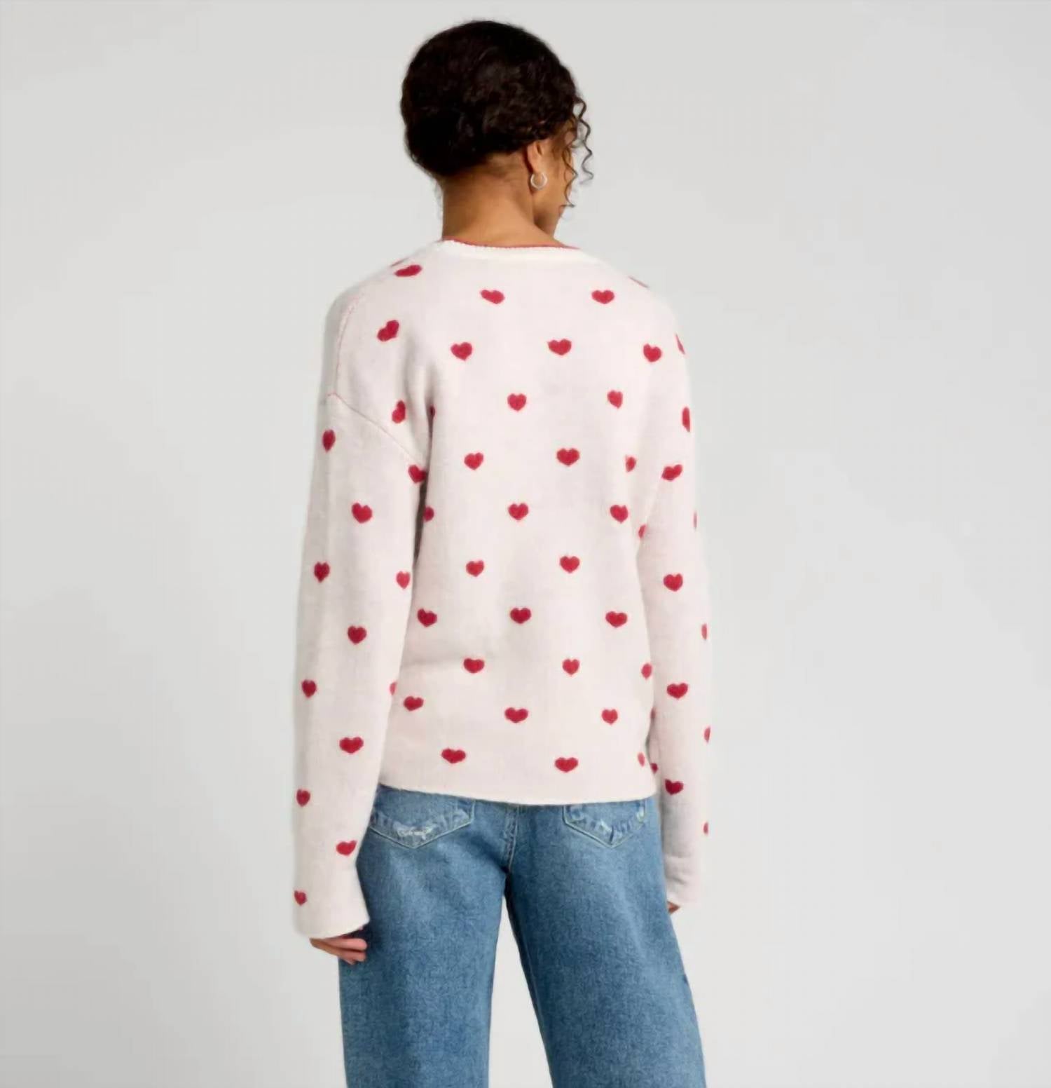 Splendid - Lolly Hearts Jacquard Sweater