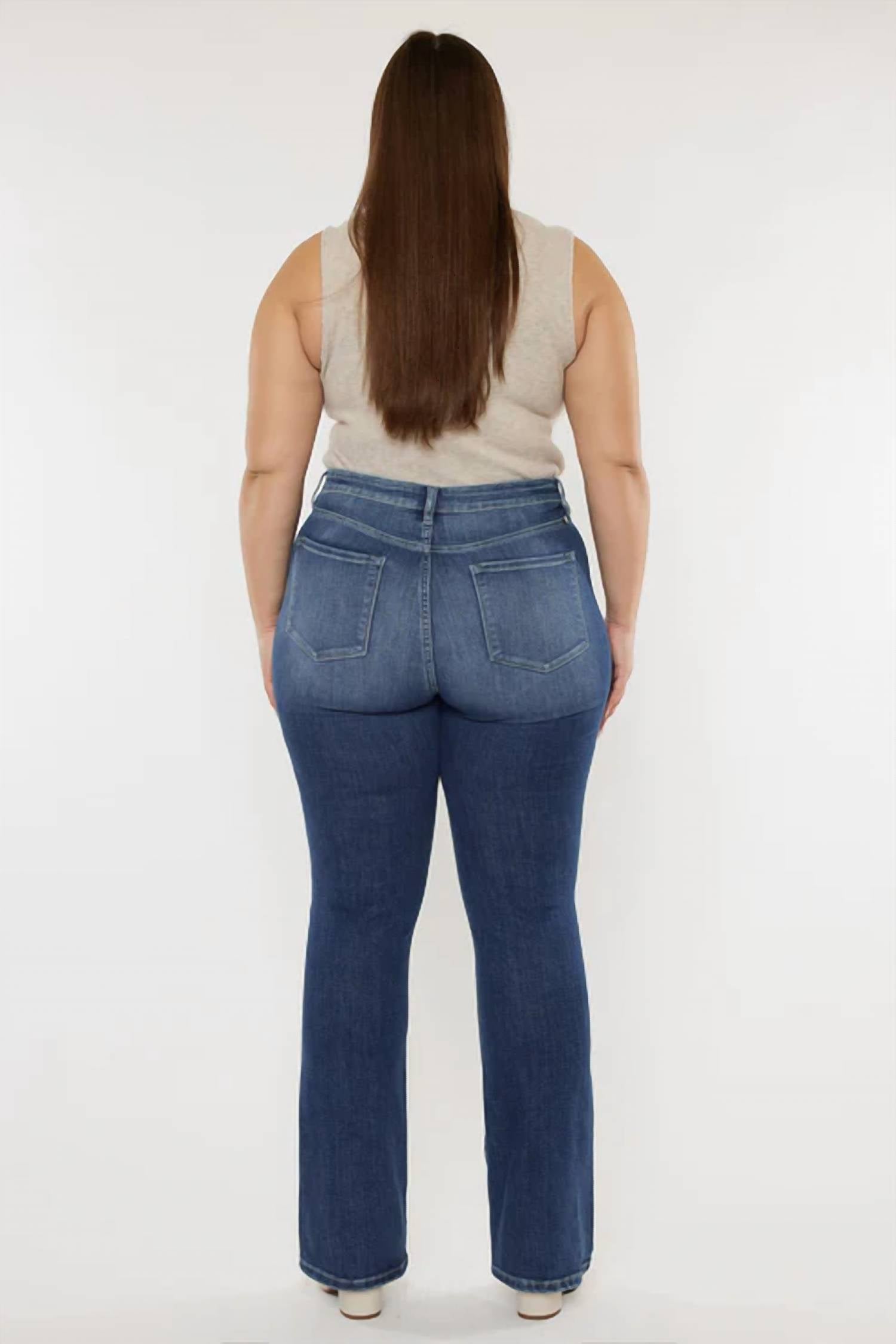 Kancan - High Rise Bootcut Jeans