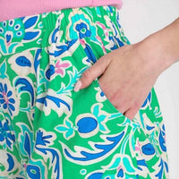 Umgee - Floral Mix Pull-on Shorts