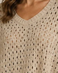 Keren Hart - V-neck Knit Sweater