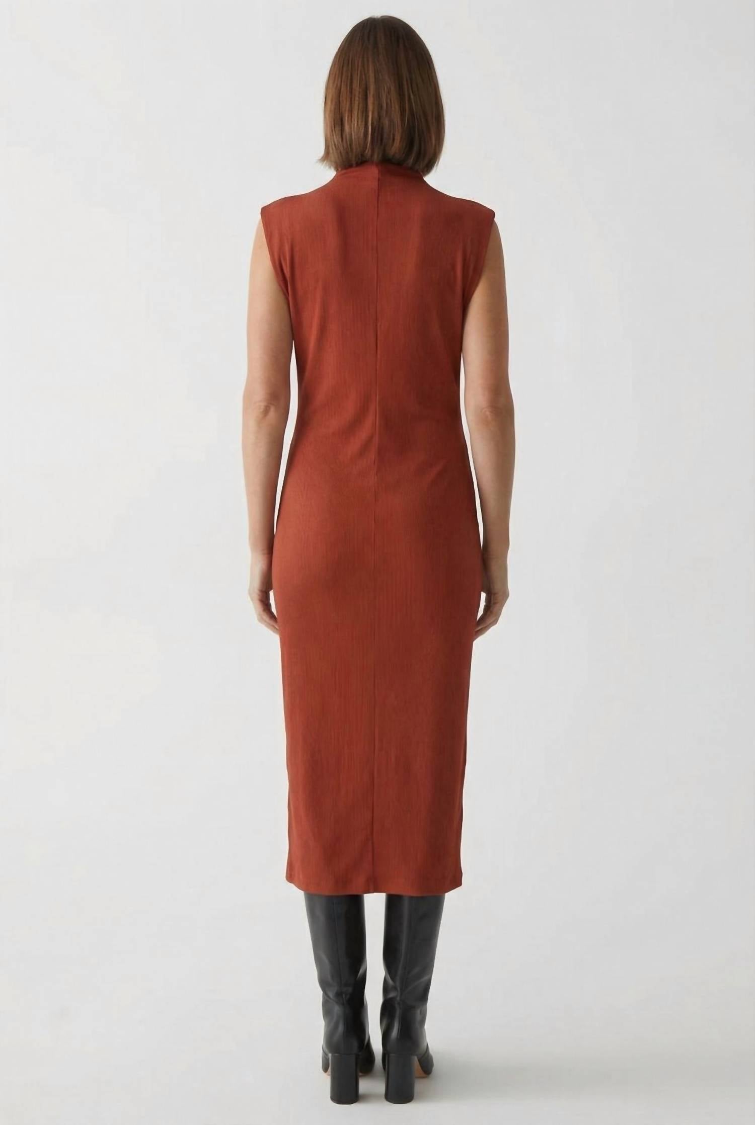 Michael Stars - Iolanda Power Shoulder Midi Dress