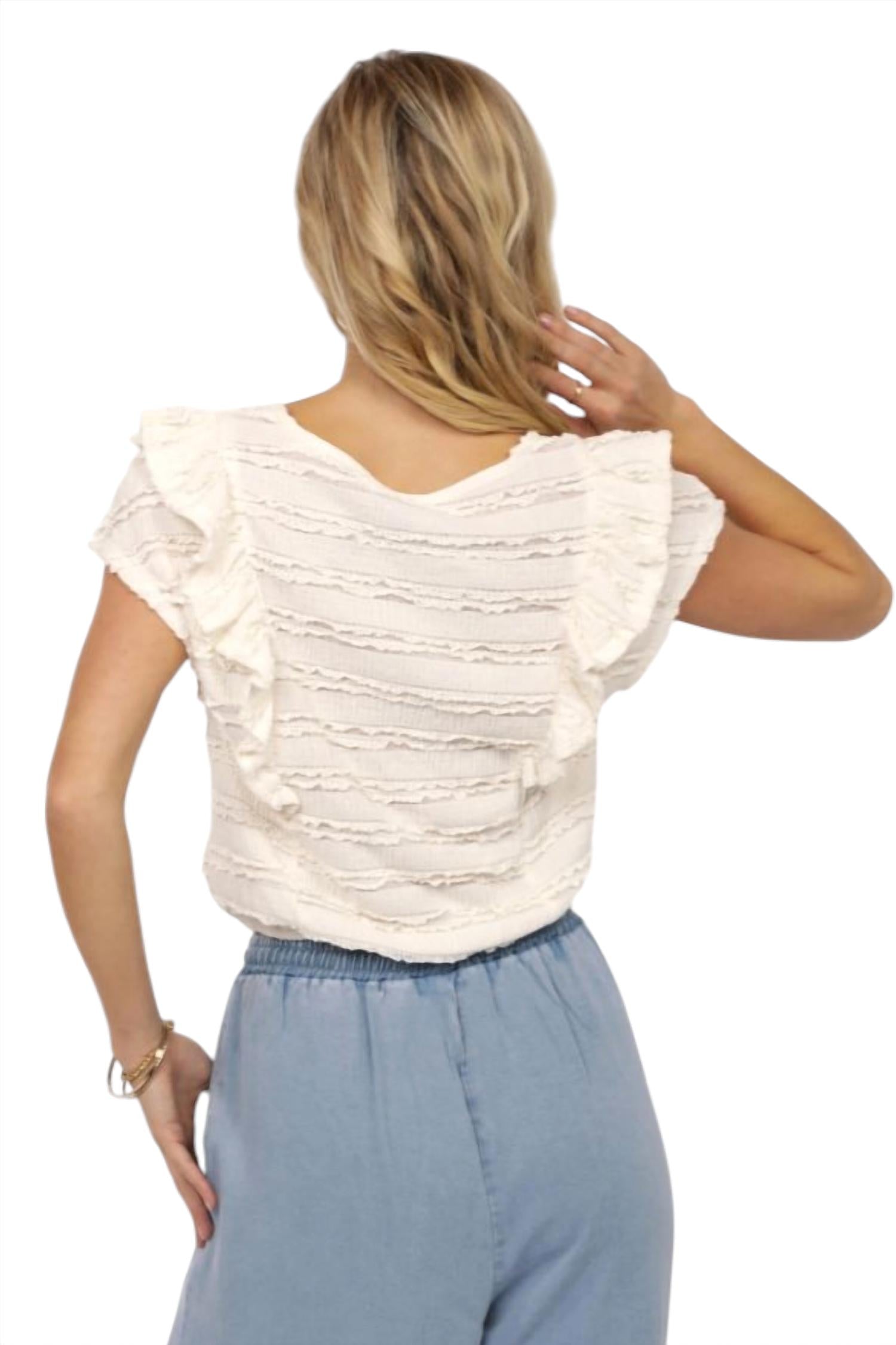 Sadie & Sage - Wind Calls Ruffle Top