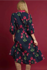 Umgee - Floral Midi Dress