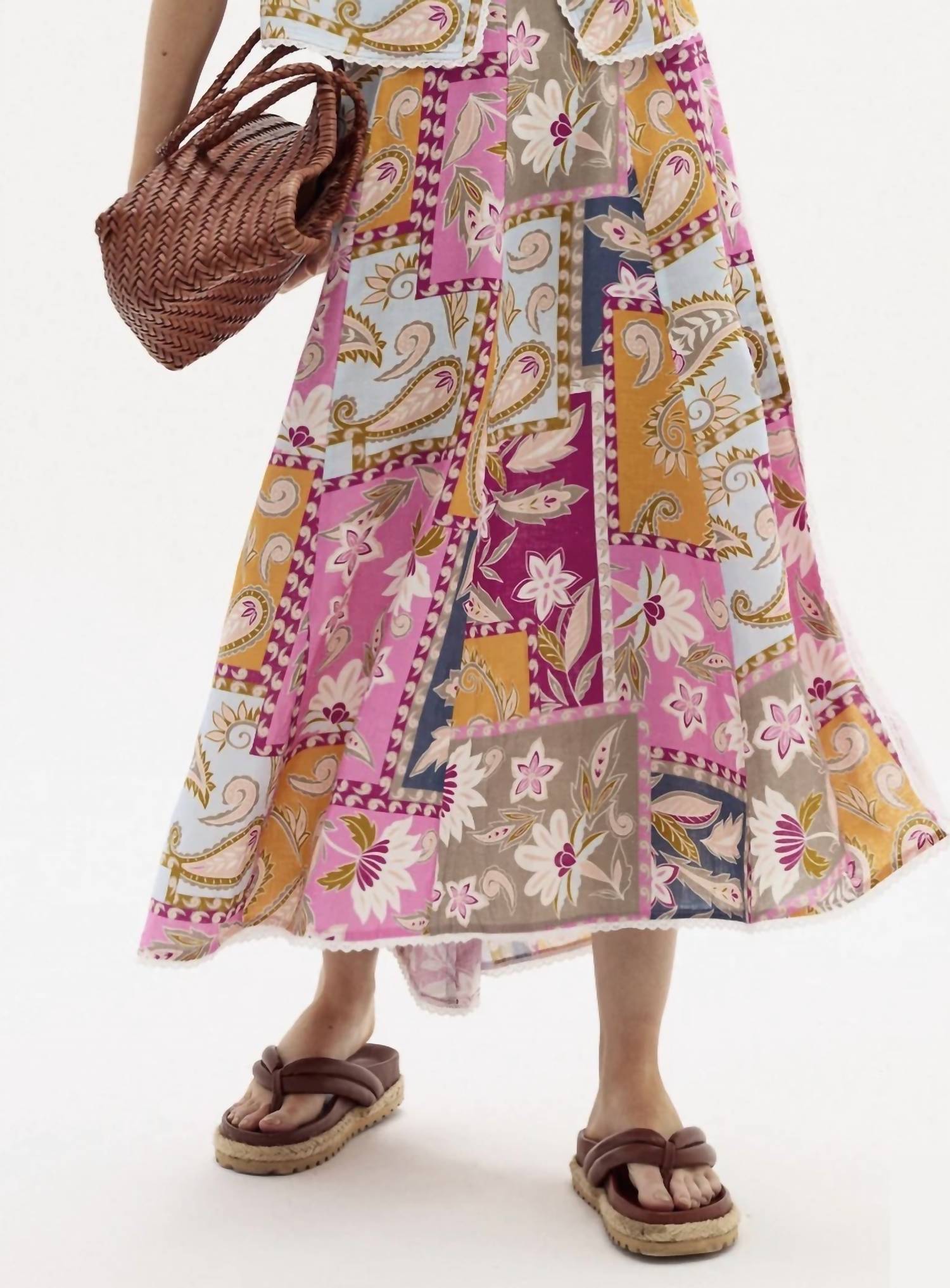 Lanhtropy - FOLK LINEN SKIRT