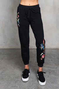 Paparazzi - Embroidered French Terry Jogger