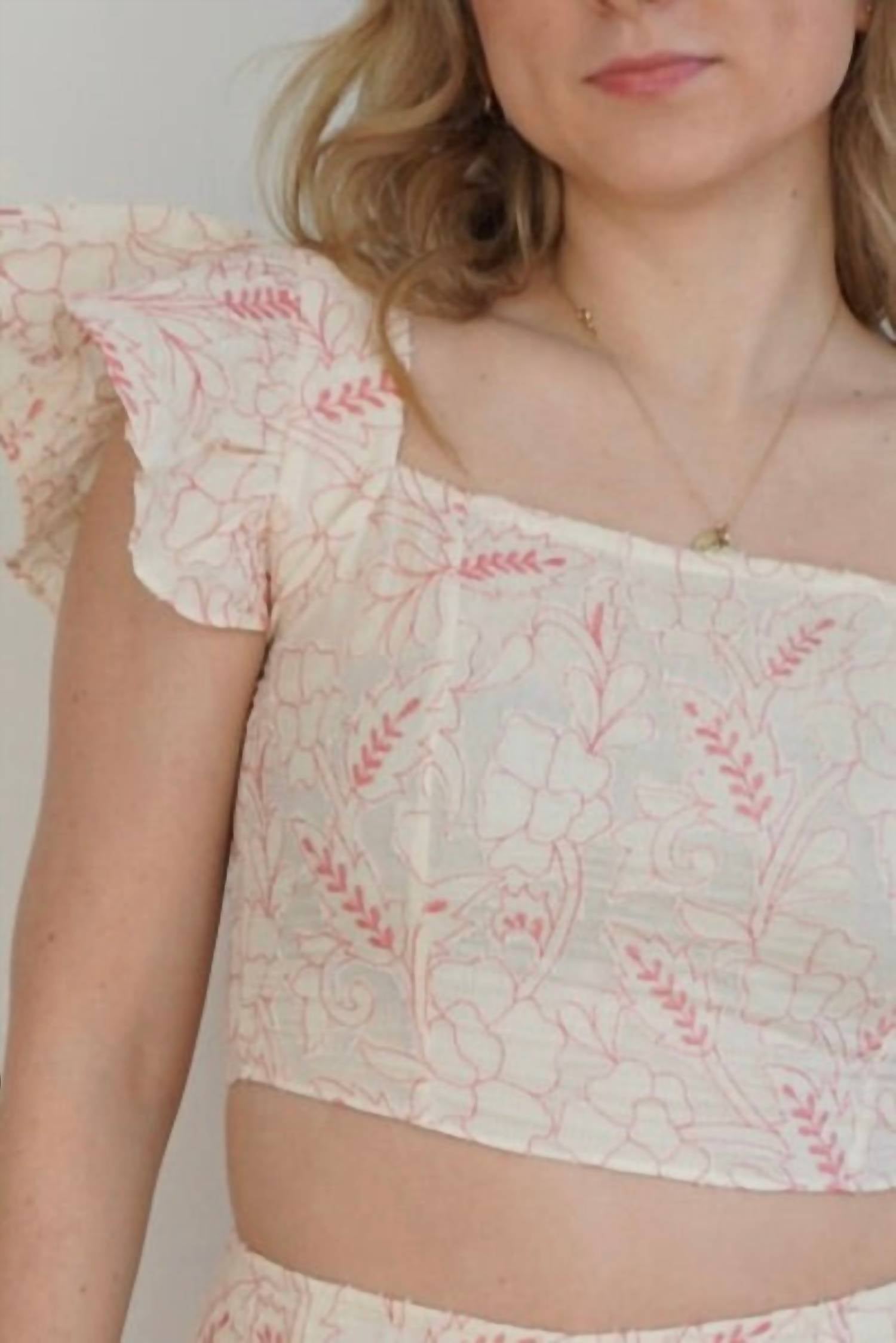 Nibi Mtk - Cleo Cap Sleeve Top