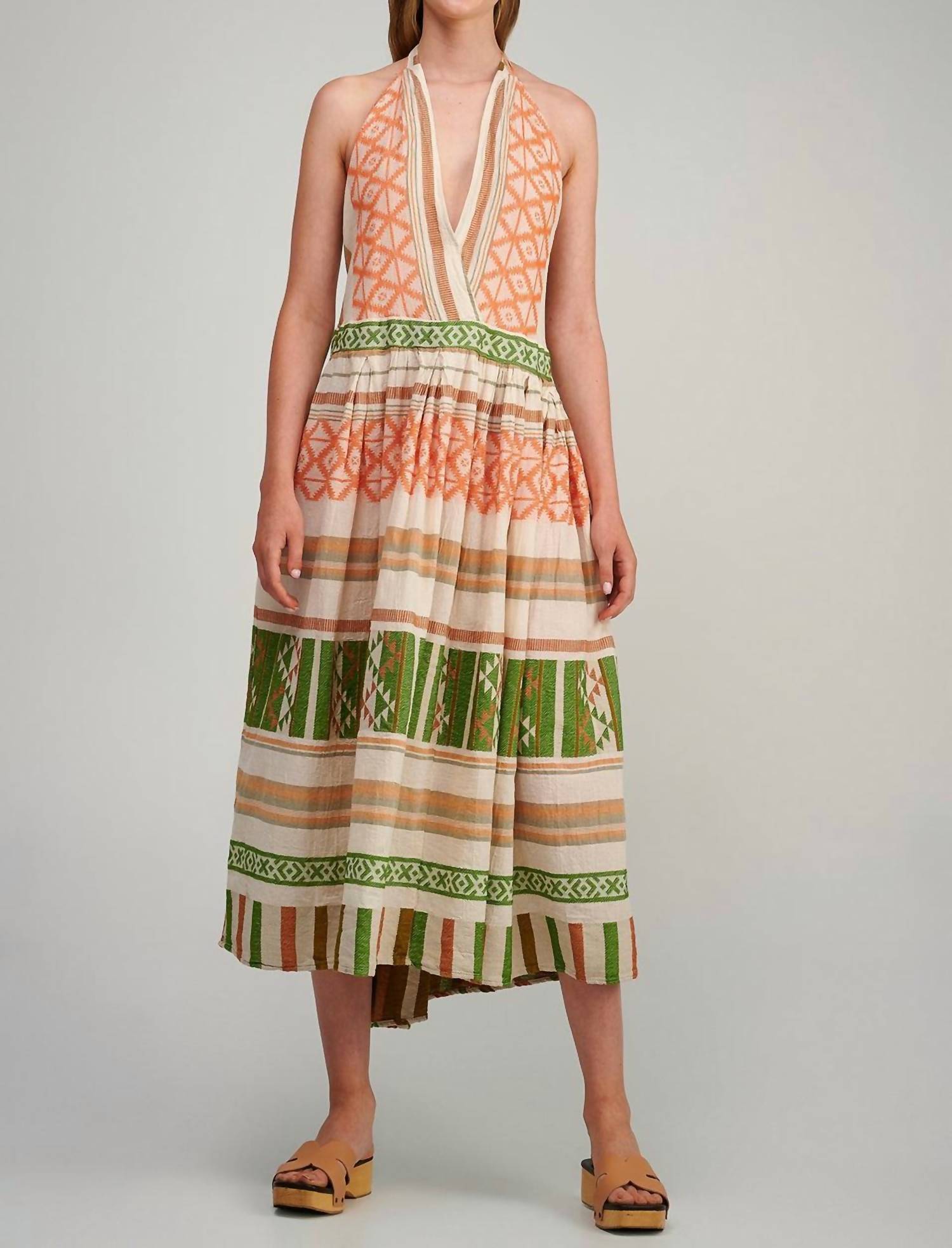Pearl And Caviar - Elena Halter Midi Dress
