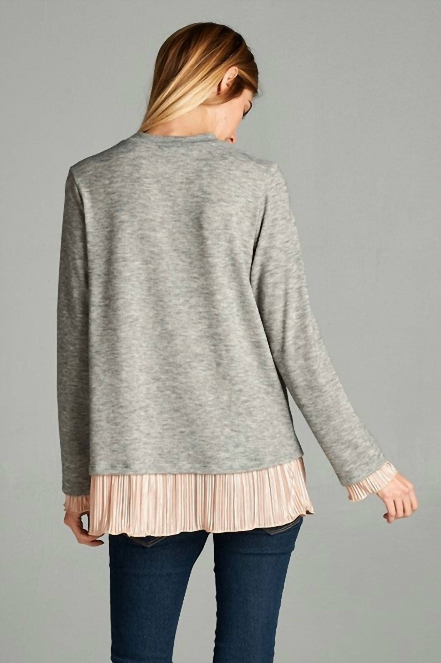 Hailey & Co - Satin Trimmed Top
