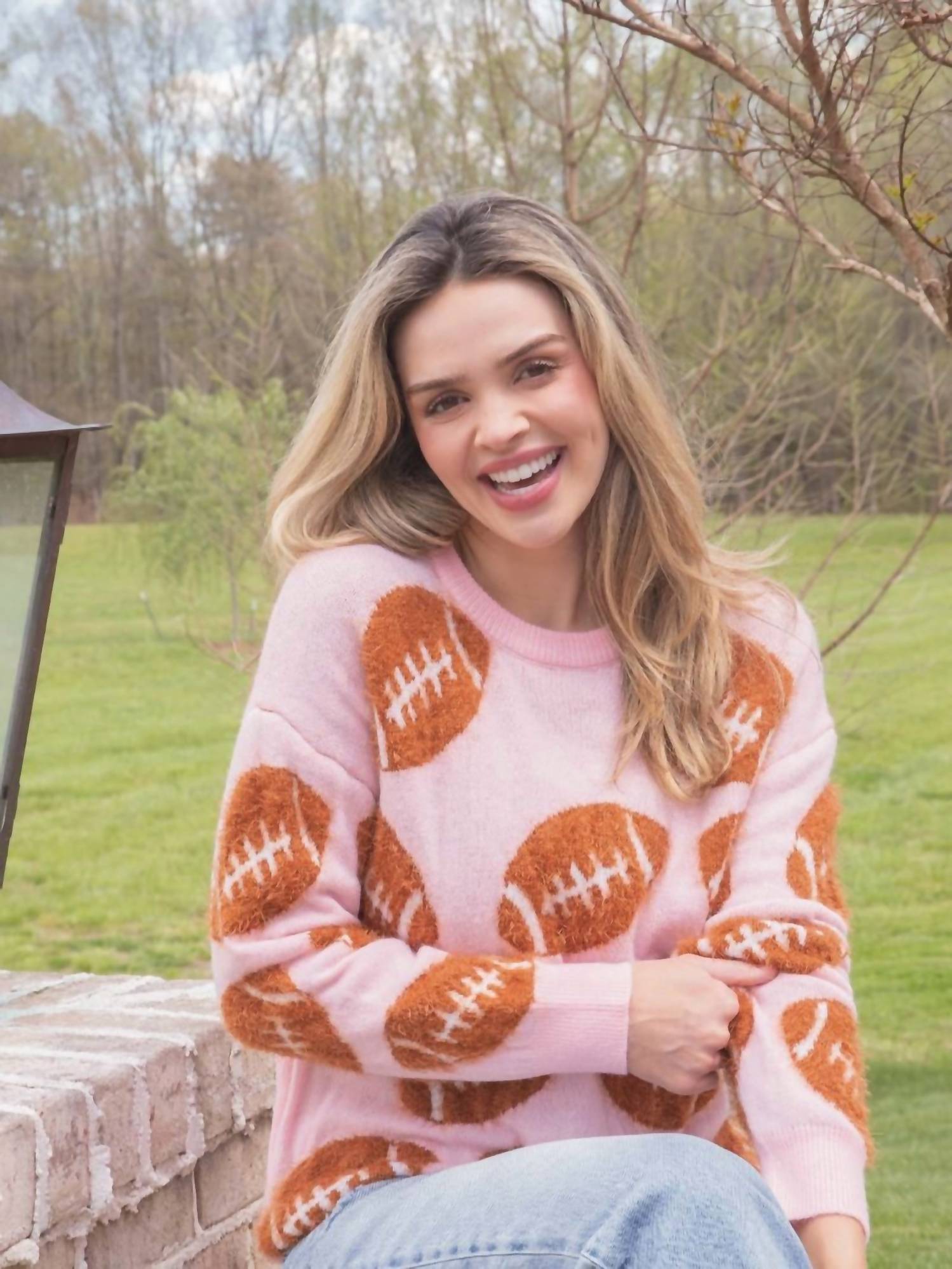 Simply Southern - Football Fuzzy Sweater