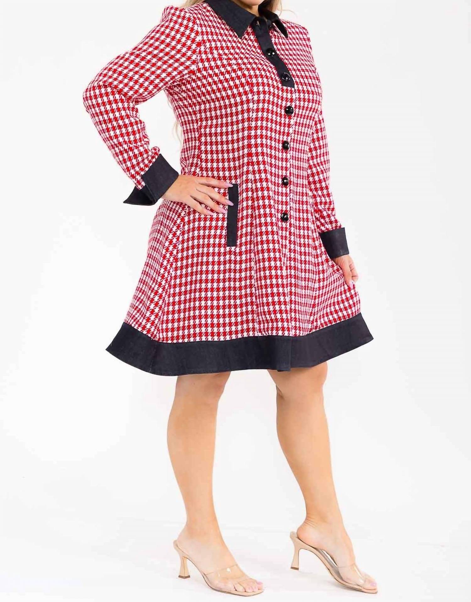 Karen T Design - Plaid Coat Dress