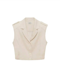 Simkhai - York Cropped Linen Vest