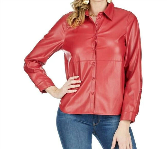 Jade Melody Tam - Pleather blouse