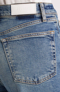 Re/Done - Women's High Rise Wide Leg Crop Jeans