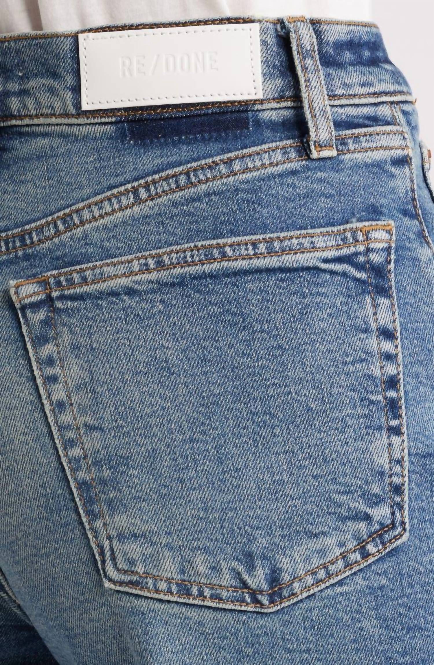 Re/Done - Women's High Rise Wide Leg Crop Jeans