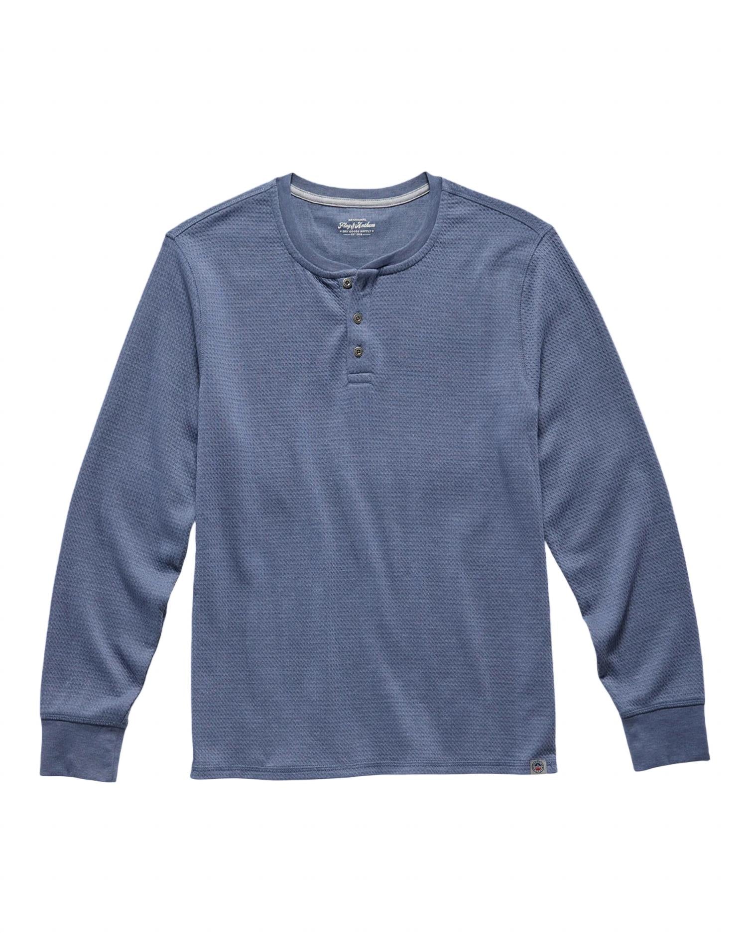Flags & Anthem - Chatsworth Soft Waffle Henley Tee