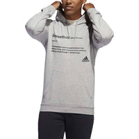 adidas Men's Definition Long Sleeve Basketball Hoodie in medium gray heather - men's shirt