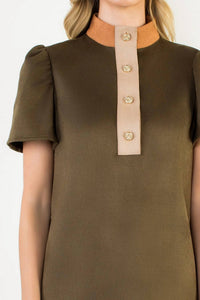 Thml - Short Sleeve Suede Dress