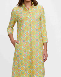 Foxcroft - Tammy Sicilian Tile 3/4 Sleeve Dress