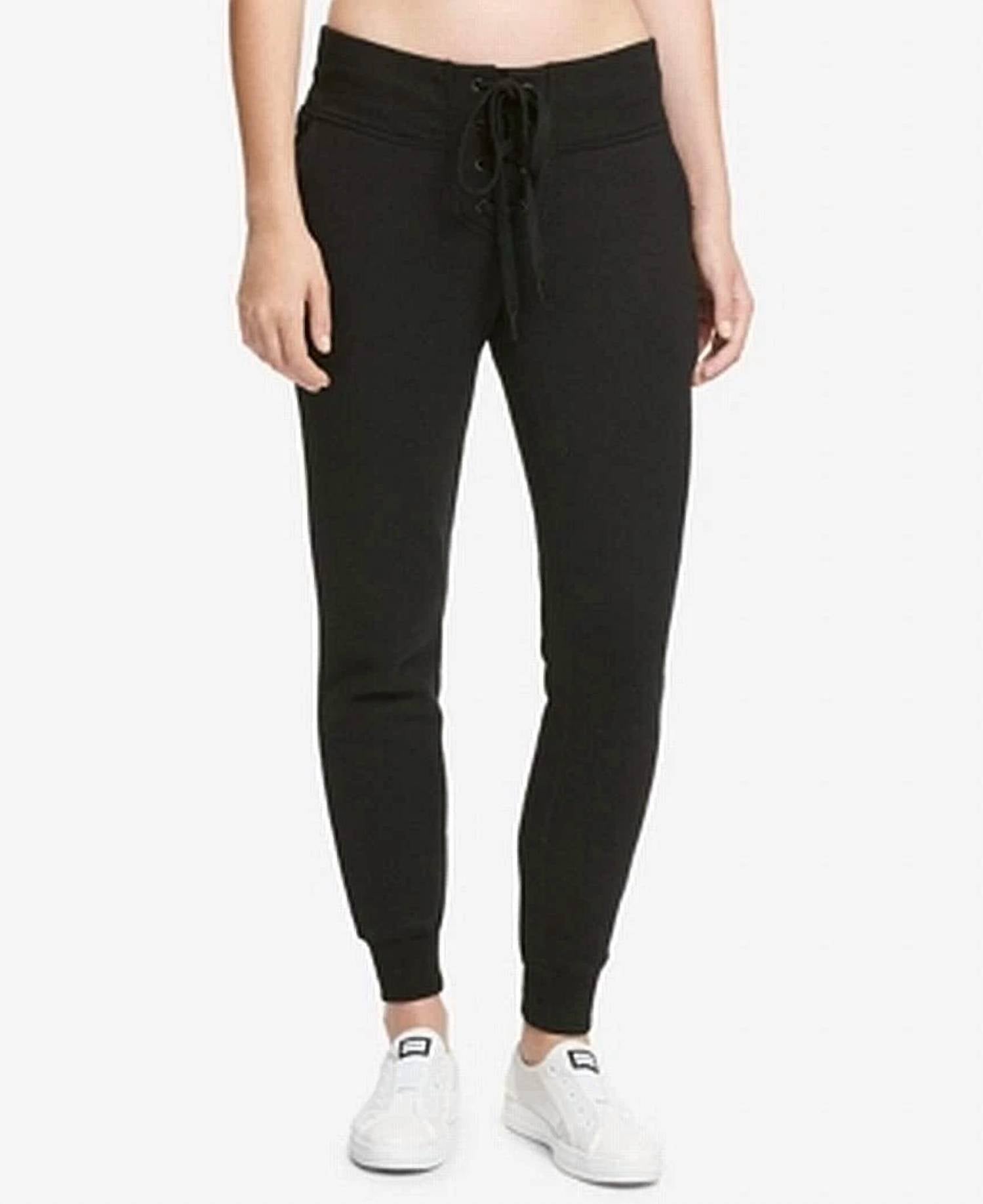 Dkny - Sport Lace Up Fleece Joggers
