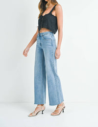 Just Usa - Longer Length Wide Leg Jeans