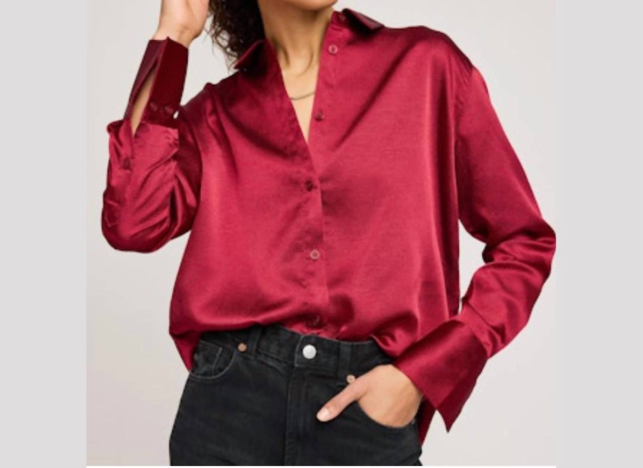 Gentle Fawn Women's Simone Blouse in red - women's blouse