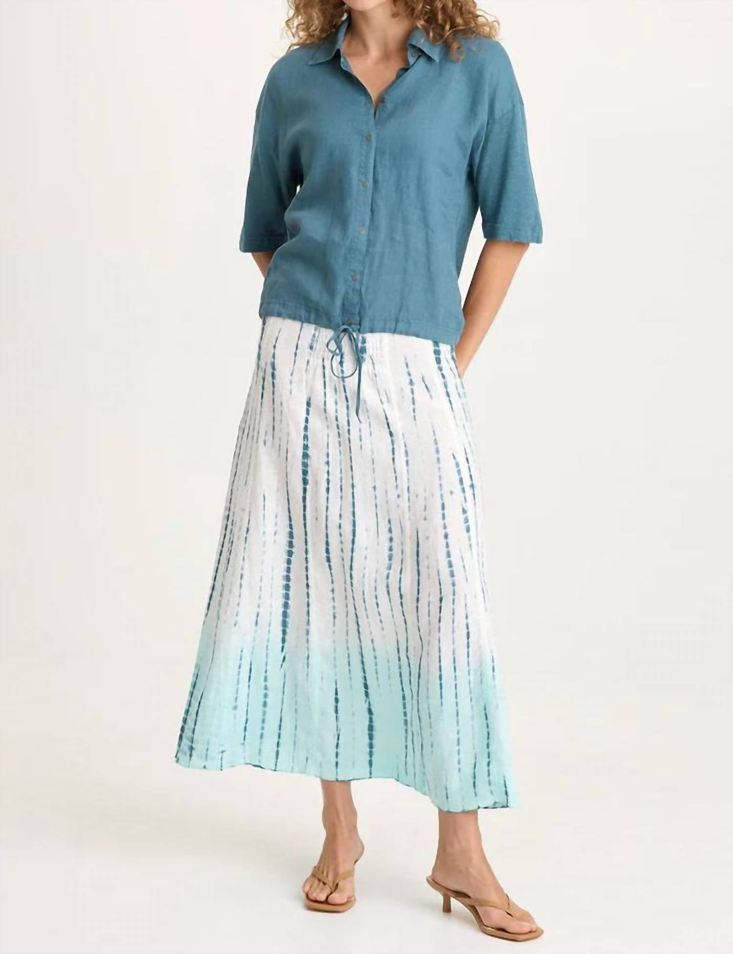 Xcvi - Blake Linen Smocked Skirt-Dress