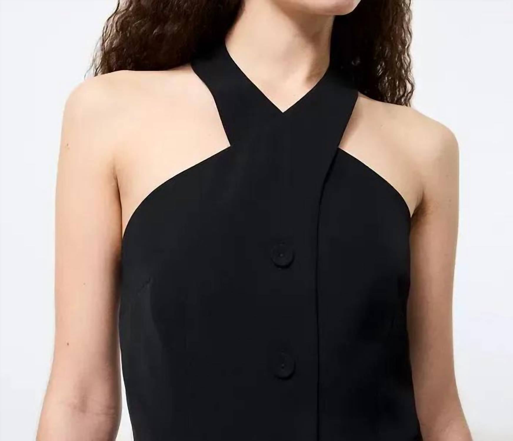 French Connection - Harry Suiting Criss Cross Vest Top