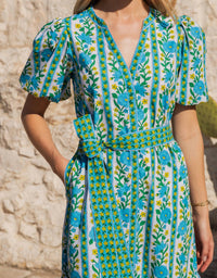 Pink City Prints - Daisy Midi Dress