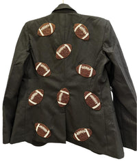 Tiana - Women Custom Blazer With Footballs