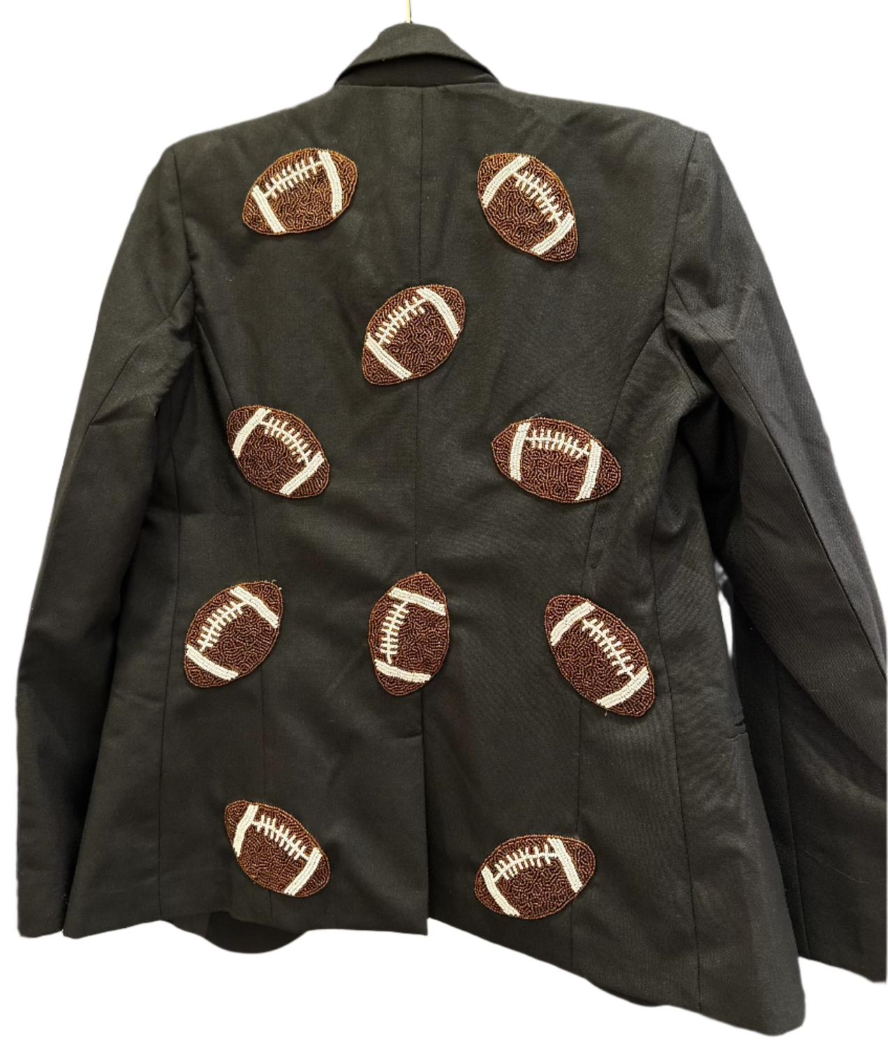 Tiana - Women Custom Blazer With Footballs