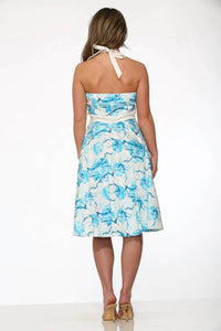 Orchid Bloom - Floral Halter Dress